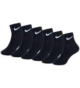 Nike Strumpor - Ankel - 6-Pack - Svart