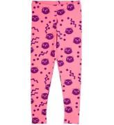 Mini Rodini Leggings - Squiggly Cats AOP - Rosa