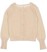 MarMar Cardigan - Stickad - Tillie - Gold m. Glitter