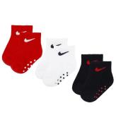 Nike Strumpor - 3-pack - Halkfritt - UniversitetsrÃ¶d/MarinblÃ¥/Vi