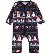 Jule-Sweaters Onesie - jul Heart - MarinblÃ¥