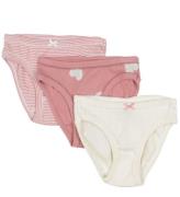 Petit Bateau Trosor - 3-pack - Rosa/Beige