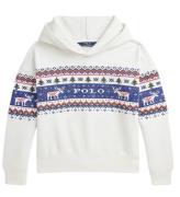 Polo Ralph Lauren Hoodie - Vit m. Broderi