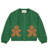 Bobo Choses Cardigan - Stickad - Pepparkakor - Green