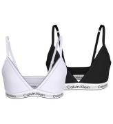 Calvin Klein behån - Triangle - 2-pack - Svart/Vit