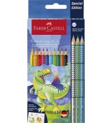 Faber-Castell Färgpennor - 13 st. - Grip Dino