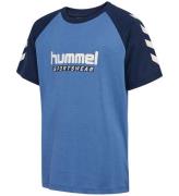 Hummel T-shirt - hmlJr Logo - Holländska Blue