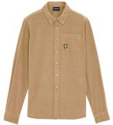 Lyle & Scott Skjorta - Manchester - Nålsnöre - Sand Storm