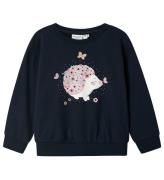 Name It Sweatshirt - NmfViloui - Dark Sapphire/Hedgehog