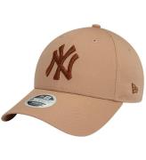 New Era Keps - 9Fyrtio - New York Yankees - Metalic - Beige