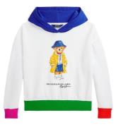 Polo Ralph Lauren Hoodie - Vit m. Gosedjur