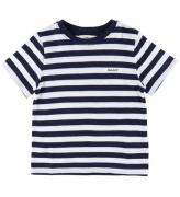 GANT T-shirt - Striped Shield - Evening Blue