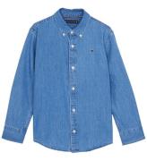 Tommy Hilfiger Skjorta - Denim Chambray - Denim Medium+ TvÃ¤tt