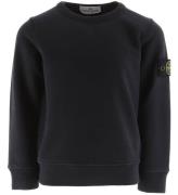 Stone Island Sweatshirt - MarinblÃ¥ Blue m. Logo