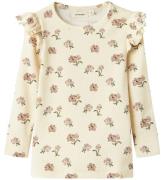 Lil' Atelier Body L/æ - NmfGavo Eko - Rib - Turtledove/Peony