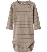 Lil' Atelier Body L/æ - Rib - NbmKail - Pure Cashmere m. Ränder