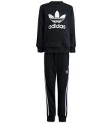 adidas Originals Sweatset - Trefoil - Svart m. Vit