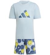 adidas Performance Set - T-shirt/Shorts - Blå/Gul