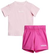 adidas Performance T-shirt/Shorts - 160 - Rosa/Vit