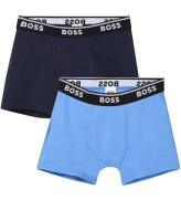 BOSS Boxershorts - 2-pack - MarinblÃ¥/BlÃ¥