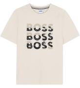 BOSS T-shirt - Sand m. Tryck