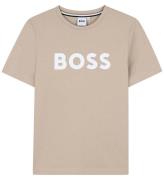 BOSS T-shirt - Stone m. Vit