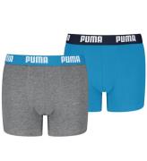 Puma Boxershorts - 2-pack - Grey Melange/Blue