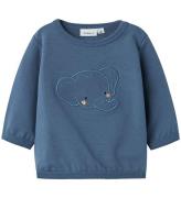 Name It Sweatshirt - NbmBidus - China Blue m. Elephant