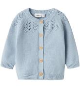 Name It Cardigan - Stickad - NbfBimolly - DÃ¤mpad Blue