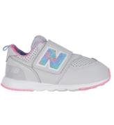 New Balance Skor - 574 - Grey Materia/Signal Rosa