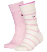 Tommy Hilfiger Strumpor - 2-pack - Breton - Rosa