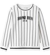 Name It Sweatshirt - NkmDeltem - Bright White m. RÃ¤nder