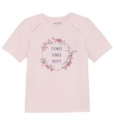 Minymo T-shirt - Rosa Dogwood m. Tryck