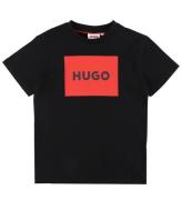 HUGO T-shirt - Svart/RÃ¶d