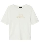 LMTD T-shirt - NlfFos - White Alyssum/Sandshell Broderi m. Pr