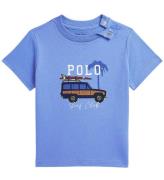 Polo Ralph Lauren T-shirt - BlÃ¥ m. Tryck