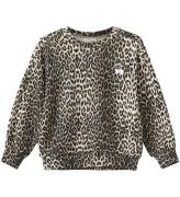 Sofie Schnoor Sweatshirt - Elissk - Light Brown Leopard m. Silve