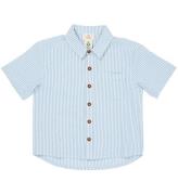 Copenhagen Colors Skjorta - Sky Blue W. Cream Stripe