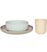OYOY Middagsset - Bioplast - 3 Delar - Pullo - Pale Mint/Vanilla