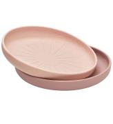 Cam Cam Tallrikar - Silikon - 2-pack - Blomma - Rose Mix