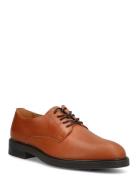 Slhblake Leather Derby Shoe Noos O Brown Selected Homme