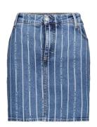 Plus - High Rise Mini Skirt Blue Calvin Klein Jeans