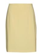 High Waist Crepe Skirt Yellow Filippa K