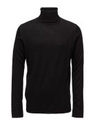 Merino Knit Roll Neck Black Lindbergh