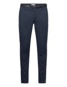 Classic Stretch Chino W. Belt Navy Lindbergh