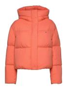 Nylon Down Puffer Jacket Orange Tommy Hilfiger