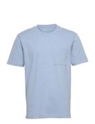 Jersey T-Shirt With A Pocket, Organic Cotton Blue Esprit Collection