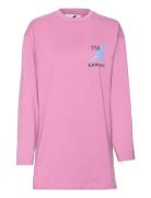 Kg Harlem M04 Long-Sleeve Tee Pink Kangol