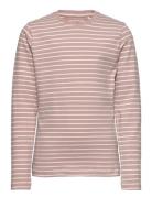T-Shirt Ls - Yd Stripe Pink En Fant