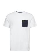Contrast Pocket T-Shirt White Lyle & Scott